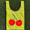 yellow standard baggu with red cherries and 'you're the cherry best' across the front