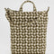 brown wavy gingham duck bag