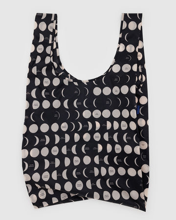 black big baggu with white moon phases