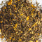 up close of golden tumeric and ginger loose leaf tea