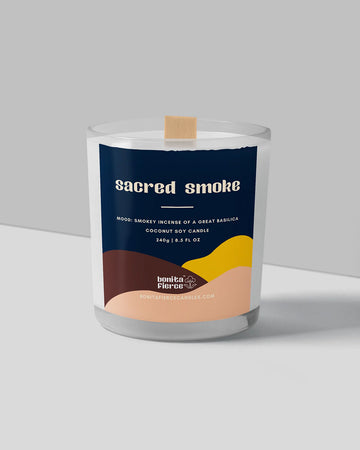 sacred smoke 8.5 oz soy candle 