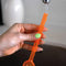 model filling orange mushroom micro douser with water