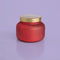 19 oz. red glitter candle with gold lid