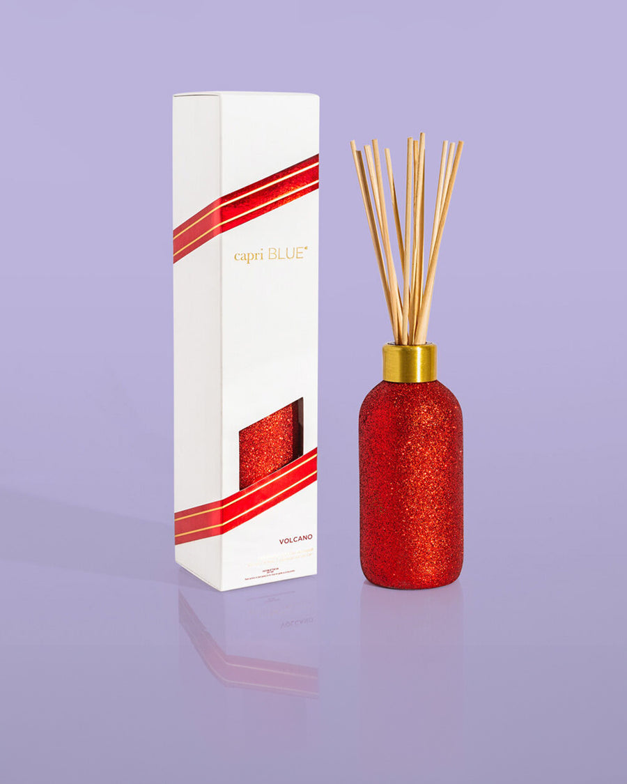 red glitter reed differ with gold lid and box