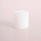 white textured opal candle with matching lid