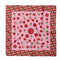 pink and red cotton silk bandana with all over tomato print