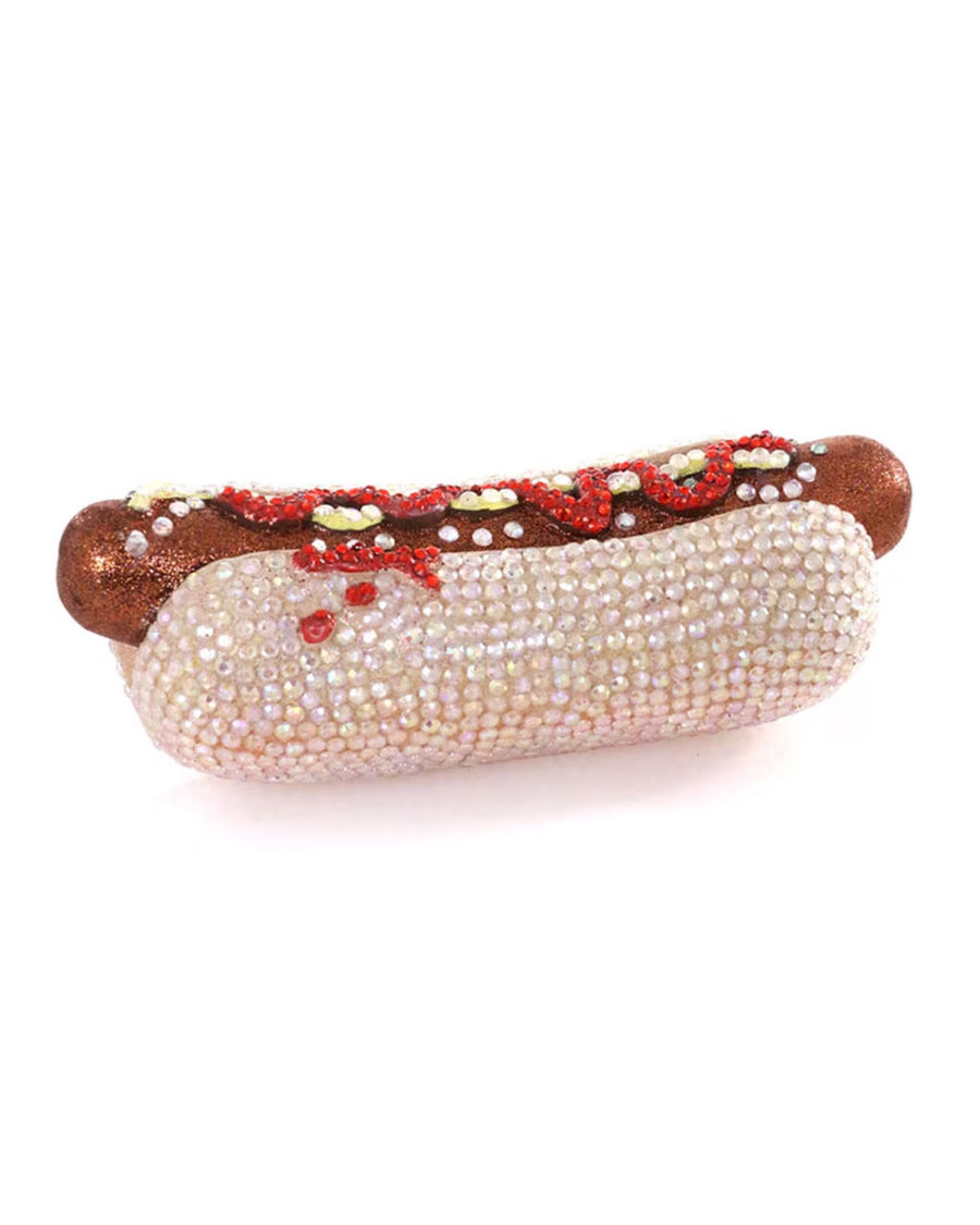 jeweled hot dog shaped home decor