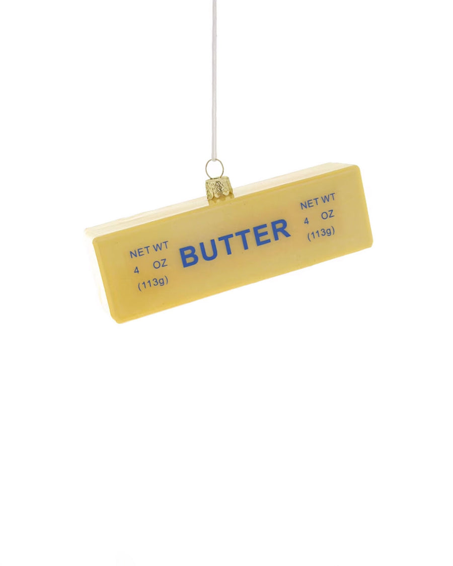 glass stick of butter ornament