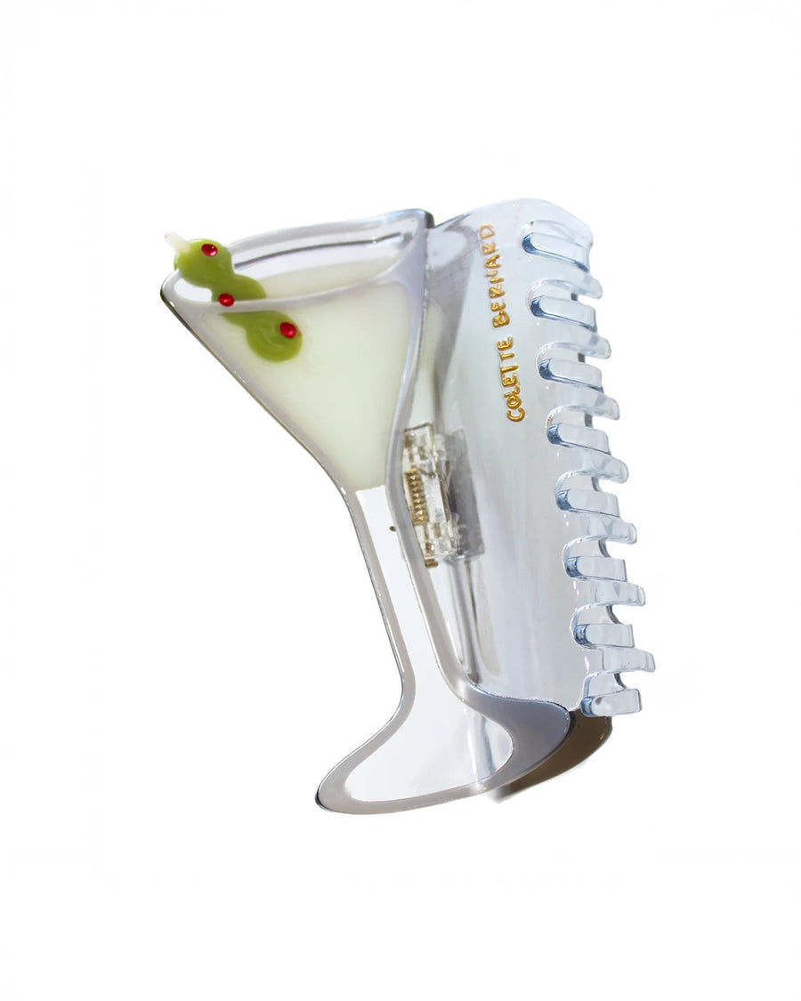 martini glass hair claw