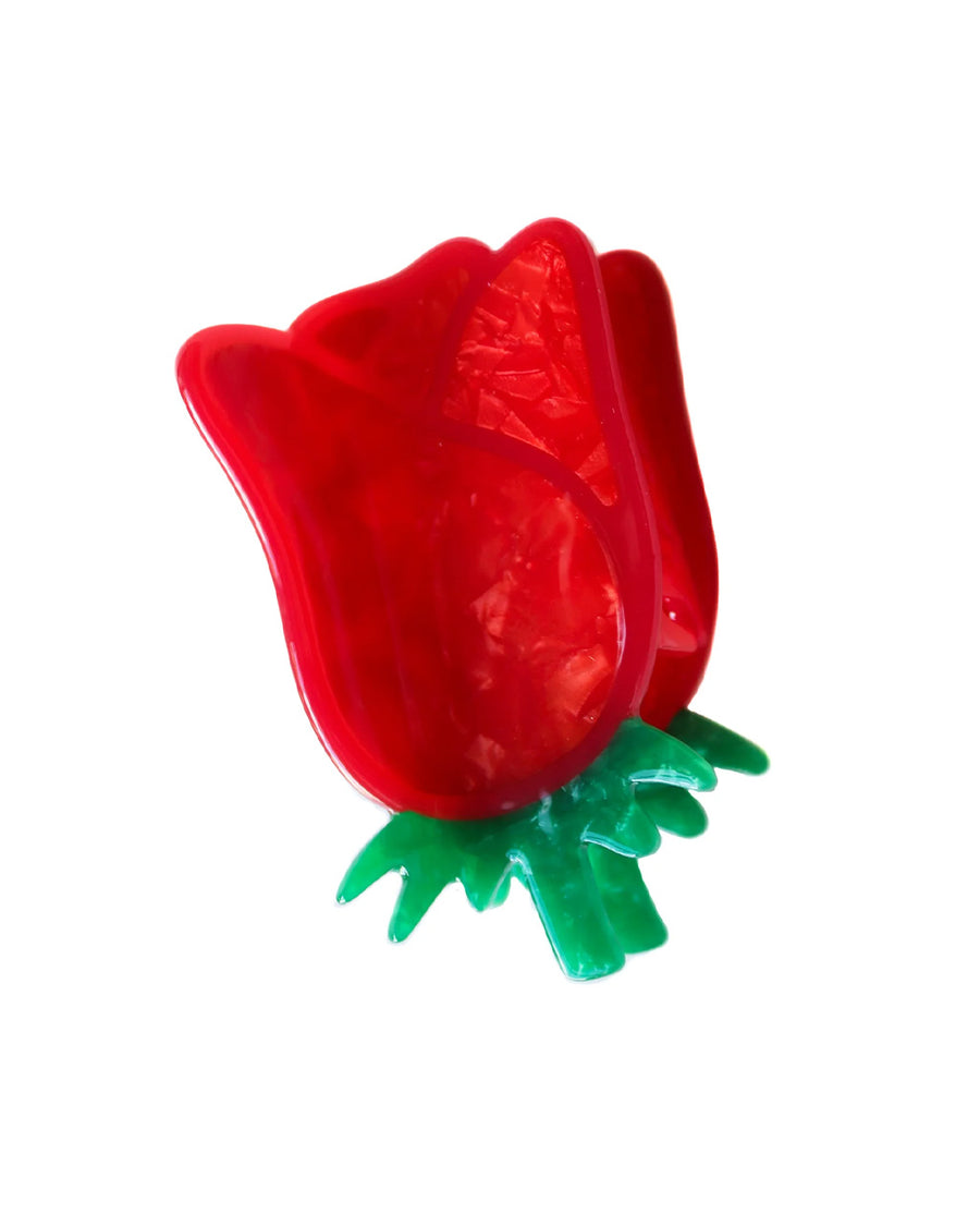 red rose hair claw