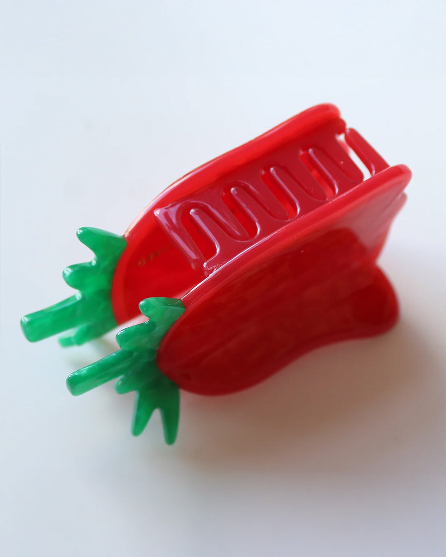 acrylic claws of red rose hair claw