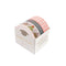 set of three rolls of washi tape features a roll of pink gingham, &nbsp;playful descriptors, and potted plant design.