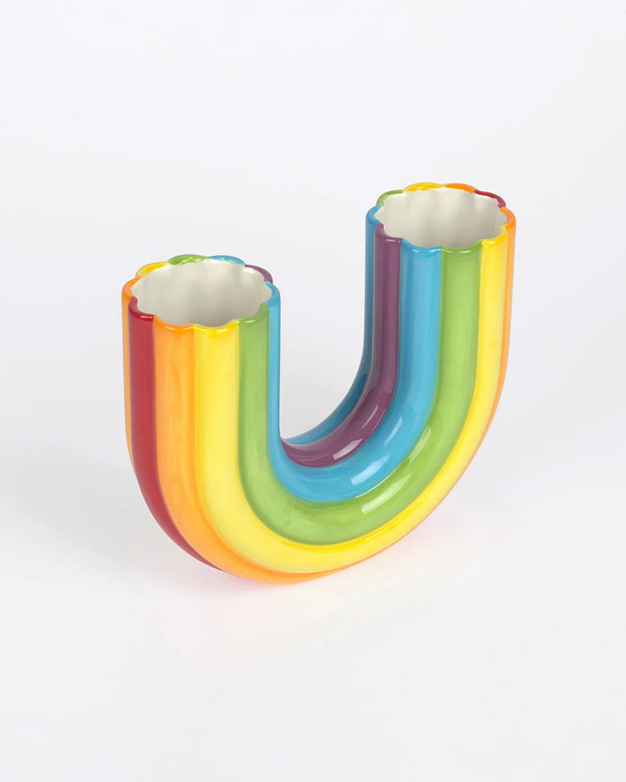 rainbow shaped vase