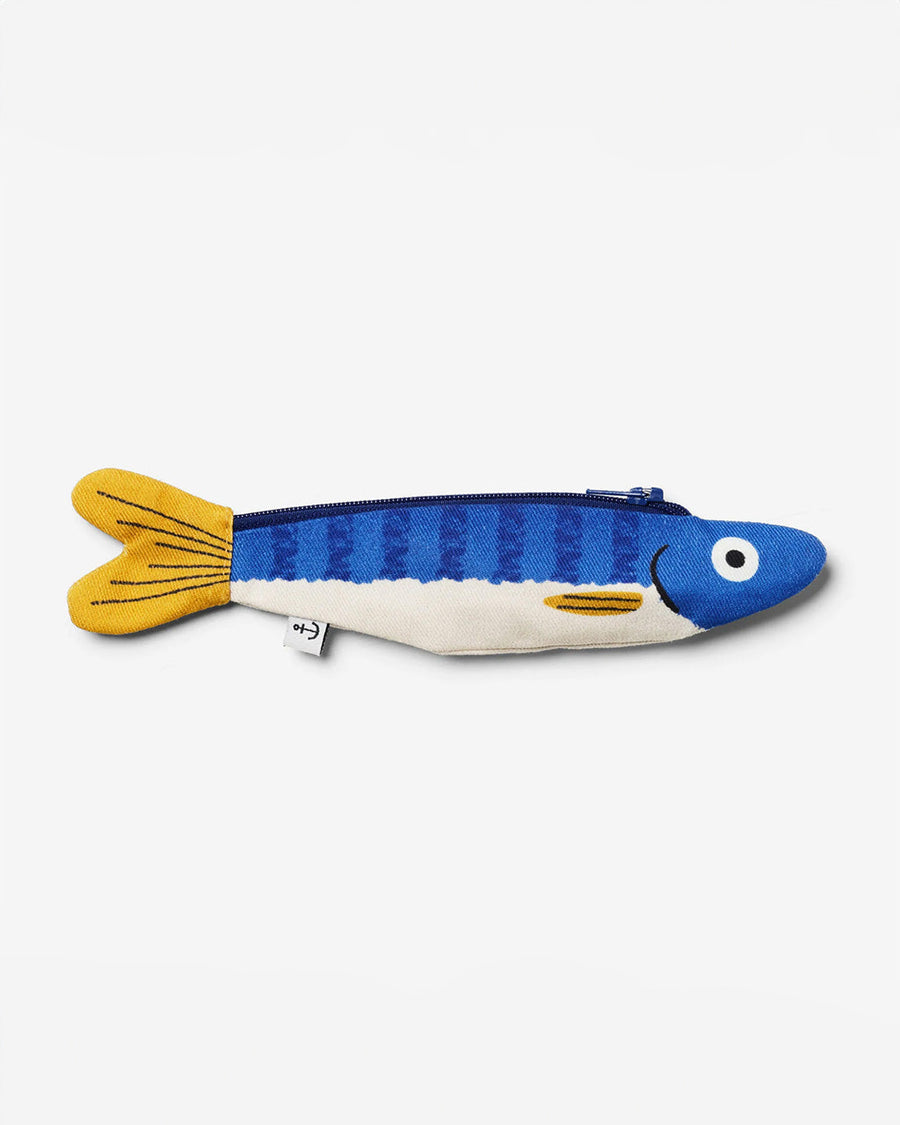 blue herring keychain pouch