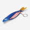 interior keychain of blue herring keychain pouch