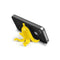 banana shaped phone holder holding up a black phone horizontally