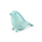 robin egg blue ceramic bird berry colander