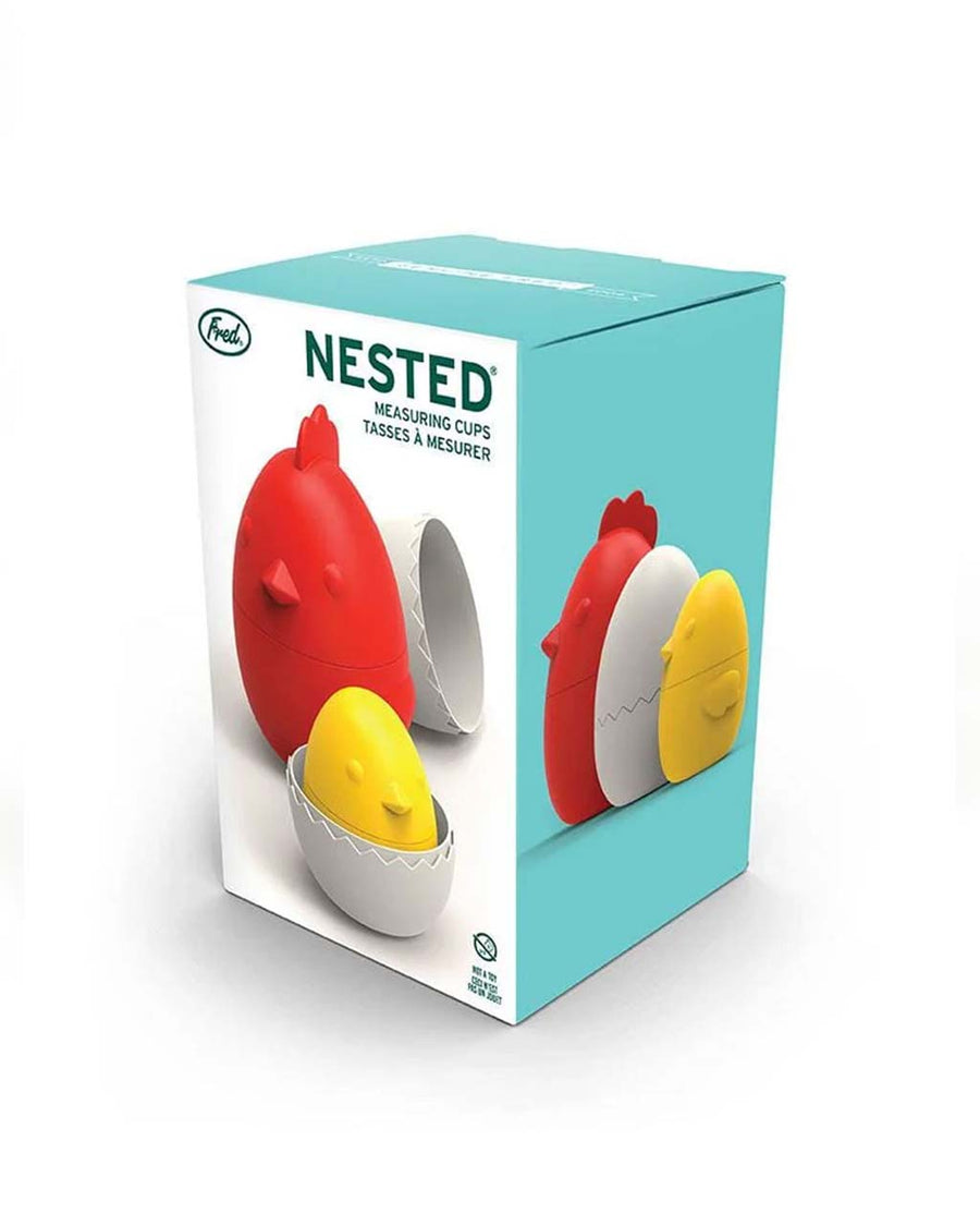 packaged egg and bird shaped nest measuring cups