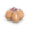 set of 4 egg shaped erasers