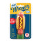 packaged hot dog wine stopper with a squirt of mustard down the center