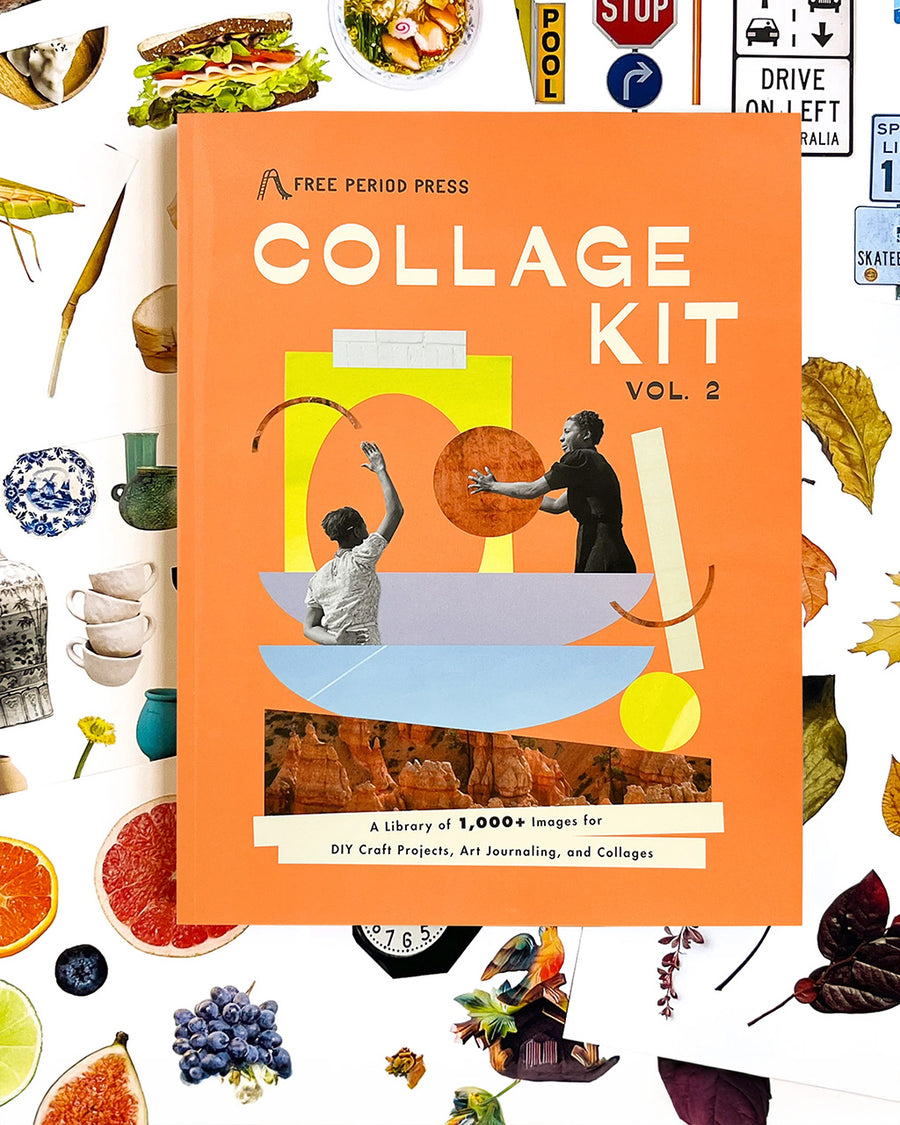 collage kit vol. 2 book: a library of 1000 images for DIY craft projects, art journaling, and collages