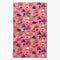 pink tea towel with halloween print