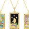 displayed the star tarot card necklace