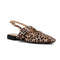 leopard print slingback slings with buckle detail