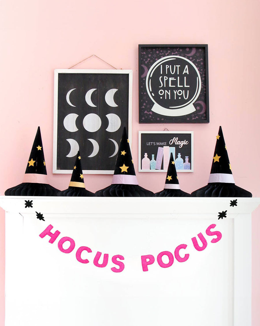 Halloween Honeycomb Paper Decor - Witch Hats – ban.do