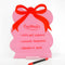 pink squiggle dry erase board with red bow on the top with cocktail options written on it