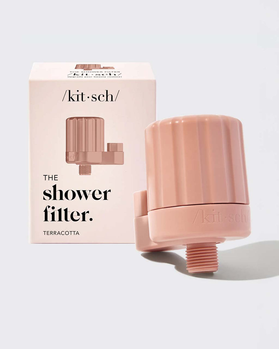 terracotta shower filter and box