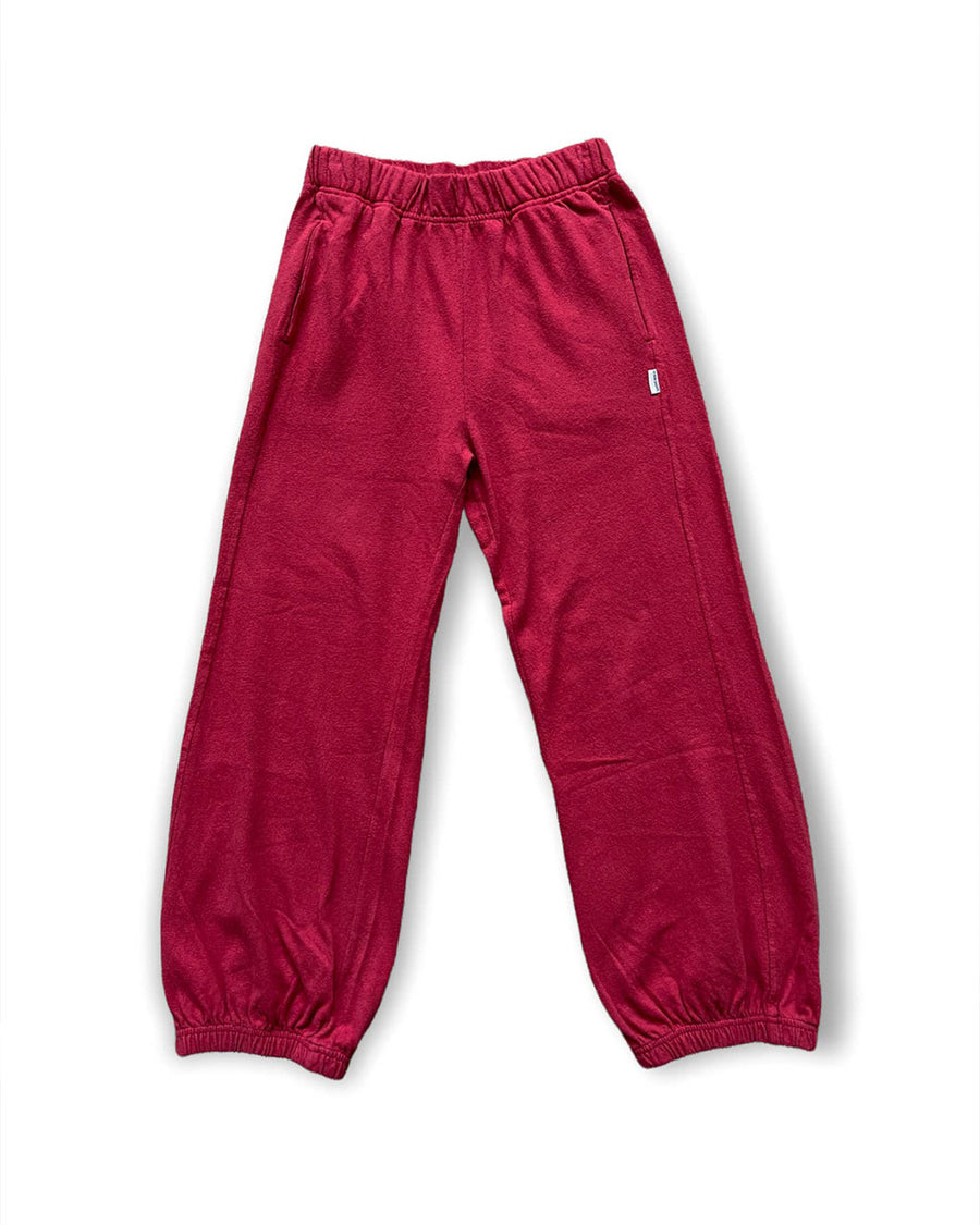 crayon red cotton balloon pants