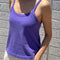 model wearing lavender basic tank cami