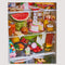 completed le puzz 1000 piece puzzle with a fridge filled with very delicious food and snacks