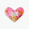 colorful swirl heart shaped eye pillow