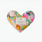 colorful swirl heart shaped eye pillow