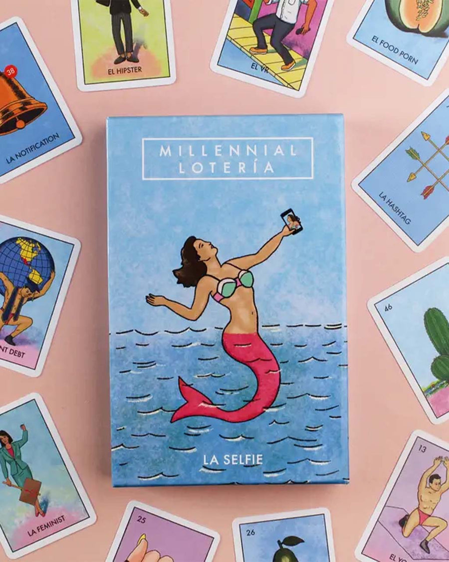 Millennial Loteria Board Game with 46 cards