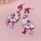 goose earrings dress in pink cowgirl outfit