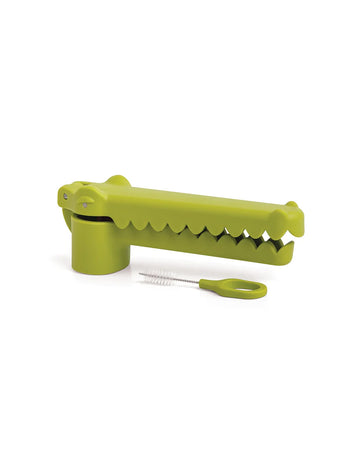 green crocodile garlic press