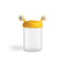 small yellow monster pasta holder