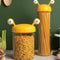 small and large small yellow monster pasta holders