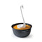 white swan floating ladle in a bowl