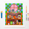 painted paint by numbers kit with ban.do vases on a shelf and includes pots of paint and 5 paintbrushes