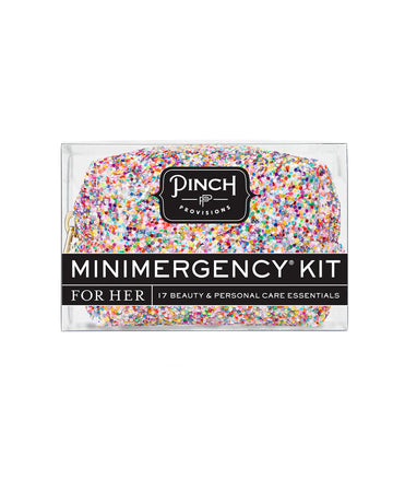 multicolor glitter minimergency kit