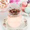 12 oz clear glass tea glass with removable infuser with tea inside