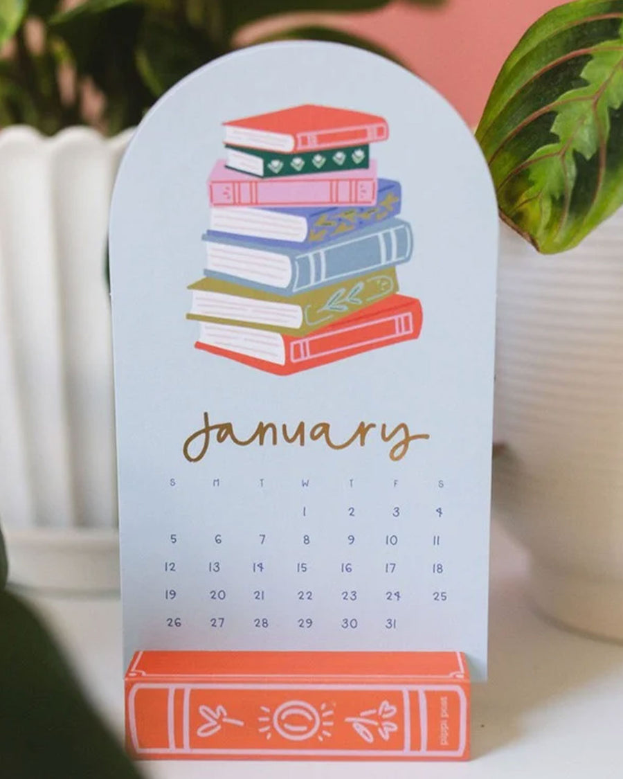 january mini desk calendar