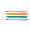 pink, orange, green and blue colored reading pens set