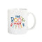 white ceramic mug with colorful 'the book was better' across the front