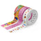 set of 3 rolls of decorative washi tape: 15mm x 10m roll of It's All Ripe Washi 15mm x 10m roll of Raise A Glass Washi 15mm x 10m roll of One In A Melon Washi