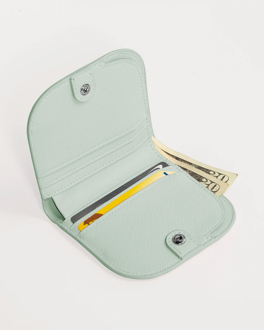 opened mint dome wallet